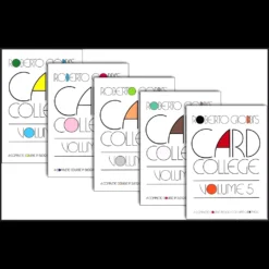 Cover image of Card College Volumes 1-5 by Roberto Giobbi, a comprehensive digital download course for mastering card magic techniques.