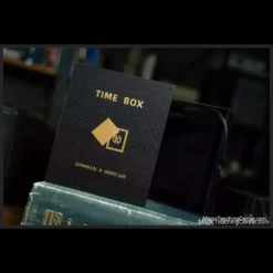 Elegant wooden Time Box magic prop by TCC, Conan Liu & Royce Luo, designed for object restoration, vanish, and production tricks, featuring a mysterious opening.