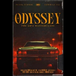 Odyssey mentalism masterclass cover featuring Peter Turner and Lewis Le Val, highlighting Q&A and mind reading secrets.