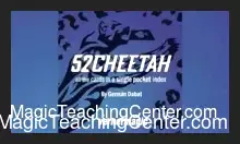 52 Cheetah single-pocket card index system by Berman Dabat & Michel, showcasing its ultra-thin design and discreet use for instant card access in magic performances.