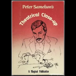 Theatrical Close-Up Ebook by Peter Samelson cover art, featuring classic magic book design.