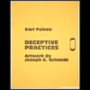 Cover image for Karl Fulves' Deceptive Practices Ebook, a classic 1992 guide to 52 magic and illusion techniques, featuring detailed illustrations by Joseph K. Schmidt.