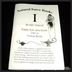 Natural Force Books I by Ken Driscoll ebook cover, demonstrating methods for performing effortless magic book tests and mentalism with everyday paperback books, including the bonus Canasta Re-Visited routine.