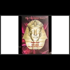 The Davenport Story Volume 4 by Fergus Roy, a hardcover book revealing secrets of Will Goldston, Harry Houdini, and magic history, featuring antique illustrations.