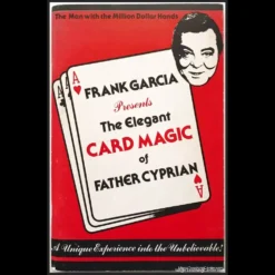 Ebook cover: The Elegant Card Magic of Father Cyprian by Frank Garcia. Features classic card magic artwork and title text.