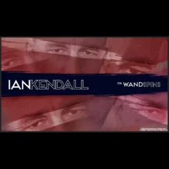 Ian Kendall teaching advanced magic wand spins and vanishes, including the Drummer's Spin, Bernard's Empty Hand Spin, and the Vernon Silent Mora vanish, against a blurred magic background.