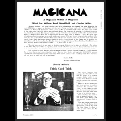 Ebook cover for Magicana and The Giorgio Letters, showcasing historical magic insights from William Reed Woodfield and Charles Miller, a digital publication for magic enthusiasts.