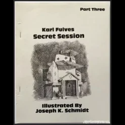 Karl Fulves Secret Session Ebook cover, a digital guide to advanced card magic tricks and sleights.