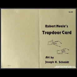 Ebook cover for Robert Neale's Trapdoor Card by Karl Fulves, featuring a classic magic theme with illustrative card elements.