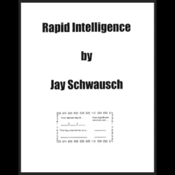 Ebook cover for 'Rapid Intelligence' by Jay Schwausch, featuring the title, author, and imagery related to day of the week mentalism or date calculation magic.