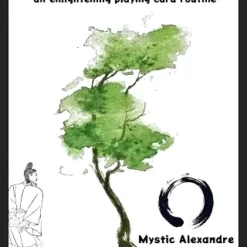 Ebook cover for 'Listen And It Will Speak' by Mystic Alexandre, featuring a serene, minimalist design, symbolizing an easy-to-learn mentalism card routine with no sleight of hand.