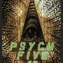 Ebook cover for Psych Five by Andy Cannon, featuring a stylized brain or mind graphic, representing psychological mentalism and magic routines.