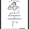 Ebook cover for Jack London's Billet Reading Act, depicting a classic mentalism theme with a performer, a hand holding a slip of paper, and an intrigued audience.