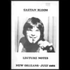 Cover image for the Gaetan Bloom 'New Orleans' ebook, featuring early magic lecture notes on standup card routines, rubber band tricks, and the classic hank to egg transformation.