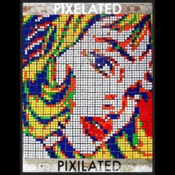 Ebook cover for 'Pixelated-Pixilated by Andy,' featuring a title that suggests a unique, emotional magic trick creating personalized souvenirs.