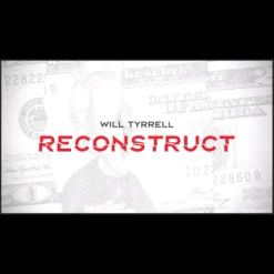 William Tyrrell performing Reconstruct, a hyper-visual torn and restored bill magic trick, showing a bill instantly restored from four pieces.