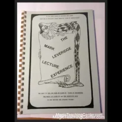 Ebook cover for The Mark Leveridge Lecture Experience, detailing advanced magic tricks, illusions, and performance techniques.
