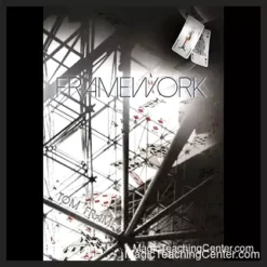 Ebook cover for Framework by Tom Frame, featuring a stylized image of a hand holding playing cards with the title 'Framework' and 'Tom Frame' prominently displayed, suggesting advanced card magic and sleight of hand.
