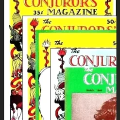 The New Conjurors' Magazine Ebook (5 Volumes) cover, showcasing vintage typography and design, representing a historical collection of magic periodicals and articles.