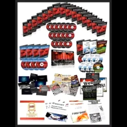 Igor Ledochowski's Professional Stage Hypnotist Bootcamp digital product cover, featuring Igor Ledochowski, instant download icon, and elements of a stage hypnosis show, emphasizing comprehensive training and mastery.