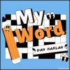 Dan Harlan's 'My Word,' a specially designed crossword puzzle book, held open by hands, illustrating its use as a sophisticated mentalism prop for instant mind reading tricks.