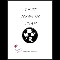 Cover of the Legi Mentis Tuae ebook by Leonard Rangel, featuring a mystical design with a brain icon and a playing card, symbolizing mind reading and mentalism magic.
