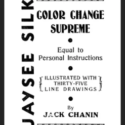 Jaysee Silk Color Change Supreme Ebook cover showing hands performing a classic magic silk color change illusion with detailed instructions.