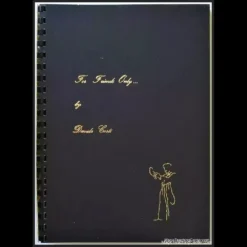 Cover of 'For Friends Only' spiralbound magic book by Davide Costi, featuring 18 entries and illustrations by Filippo Costi, displaying a classic, mystical design for magic enthusiasts.