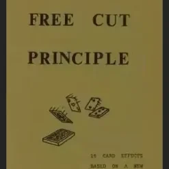 Gene Finnell's Free Cut Principle Ebook cover, featuring a deck of playing cards and the title, indicating a guide to card magic without sleight of hand.