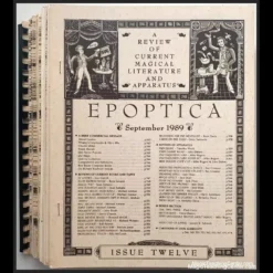 Cover image for Epoptica by Jeff Busby, a 12-issue magic ebook collection, featuring the title and author.