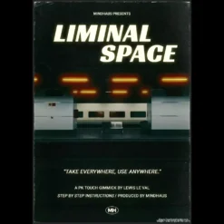 Liminal Space by Lewis Le Val Ebook Cover showcasing a mystical, dark design with text, representing a digital download for mastering imperceptible touches in mentalism.