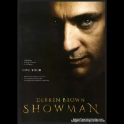 Derren Brown Showman official West End souvenir booklet, featuring exclusive magic secrets and behind-the-scenes insights