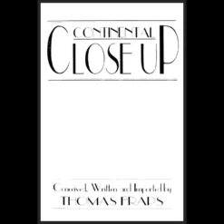 Ebook cover for Continental Close Up by Thomas Fraps, a digital guide on professional close-up magic techniques.