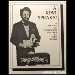 Ebook cover for 'A Kiwi Speaks' by Tony Wilson, featuring a minimalist yet evocative design representing the art of magic and illusion.