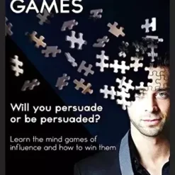 Ebook cover for 'Persuasion Games' by Gilan Gork, depicting a stylized brain graphic with interconnected lines symbolizing influence and strategic thought.