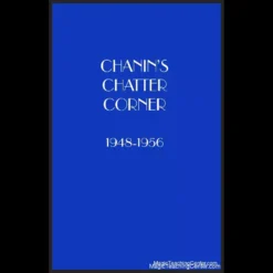 Cover art for Chanin's Chatter Corner Ebook, an 89-page digital magic magazine by Jack Chanin, featuring the title and author.