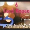 Adam, from Conjuror Community, demonstrating the '6 Card Repeat' magic trick with a deck of playing cards, illustrating the professional video tutorial.