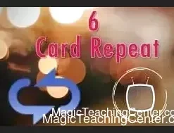 Adam, from Conjuror Community, demonstrating the '6 Card Repeat' magic trick with a deck of playing cards, illustrating the professional video tutorial.