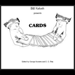 Cover image for 'Bill Kalush Presents Cards by William Kalush' Ebook, displaying a sophisticated collection of intricate card back designs and elegant typography, hinting at the detailed artistry within.