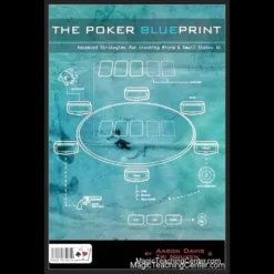 The Poker Blueprint ebook cover by Aaron Davis and Slowhabit, featuring advanced poker strategy for micro-stakes and online cash games.